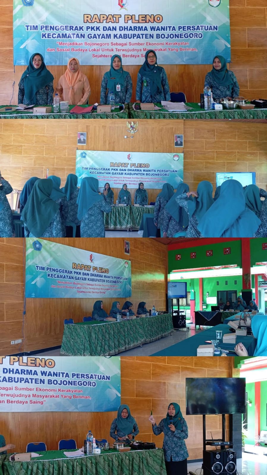 Pleno TP PKK dan Dharma Wanita Kec. Gayam