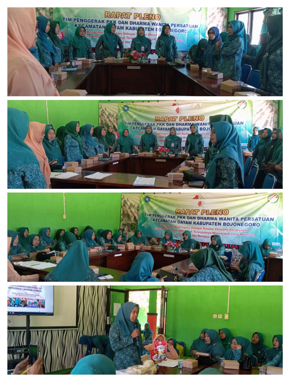 Pleno TP PKK dan Dharma Wanita Kec. Gayam