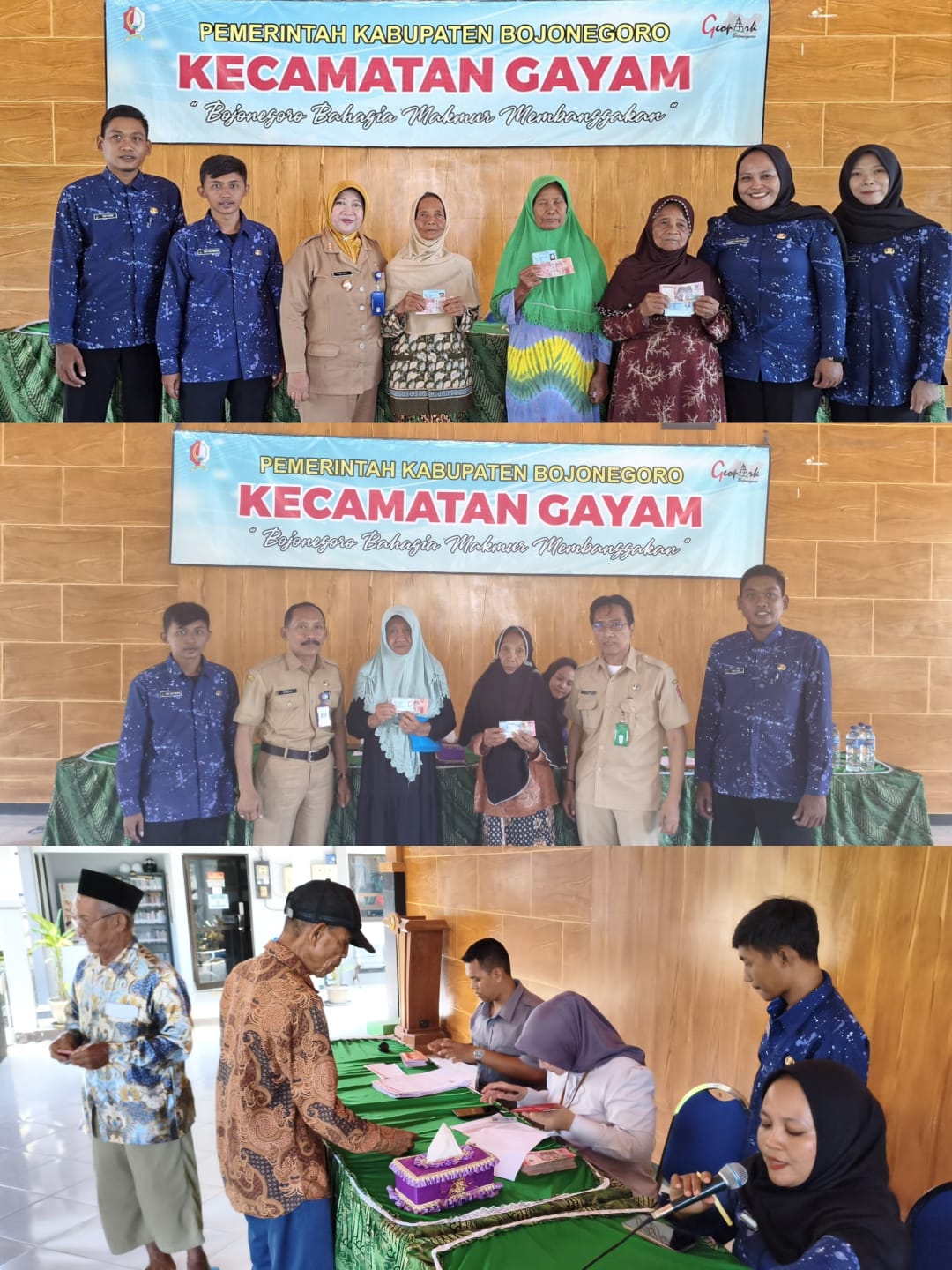 Kegiatan  Penyaluran JSLUD /  PKH Plus Kec. Gayam Kab. Bojonegoro