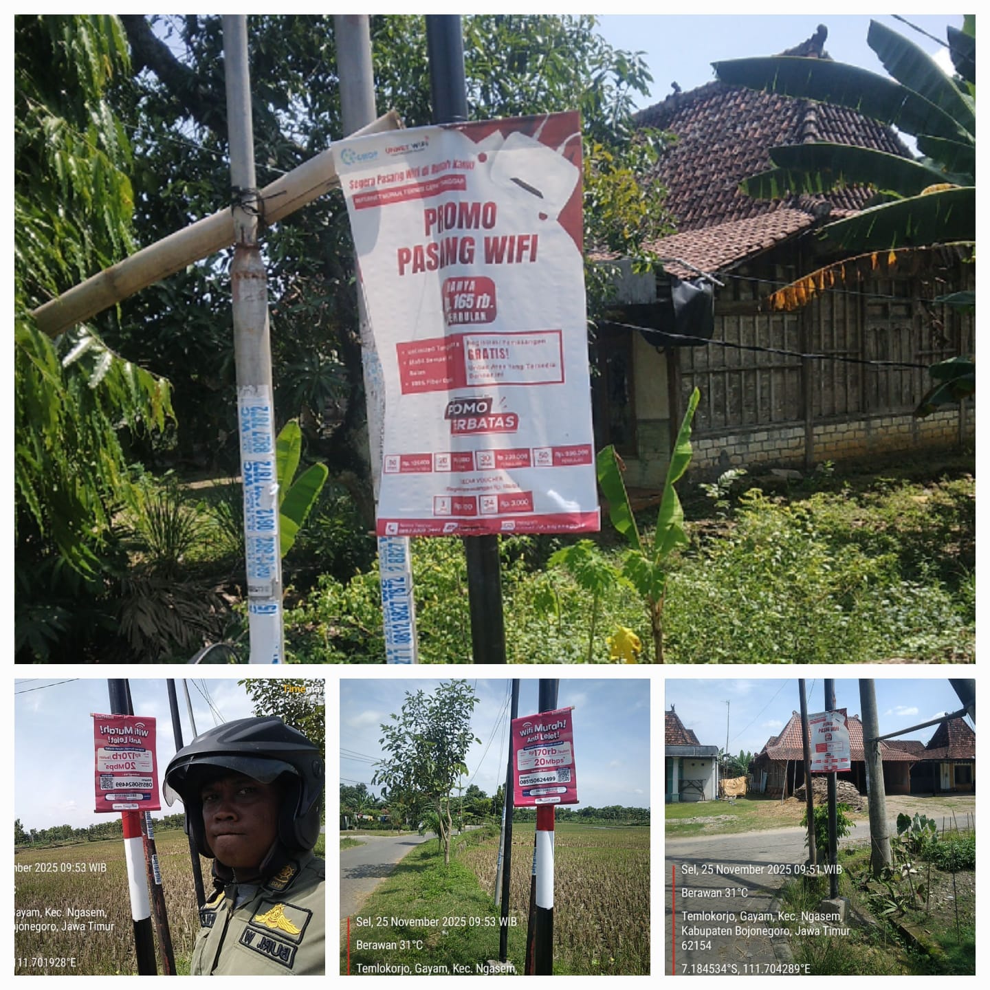 Penertiban Benner Desa Gayam di Kecamatan Gayam