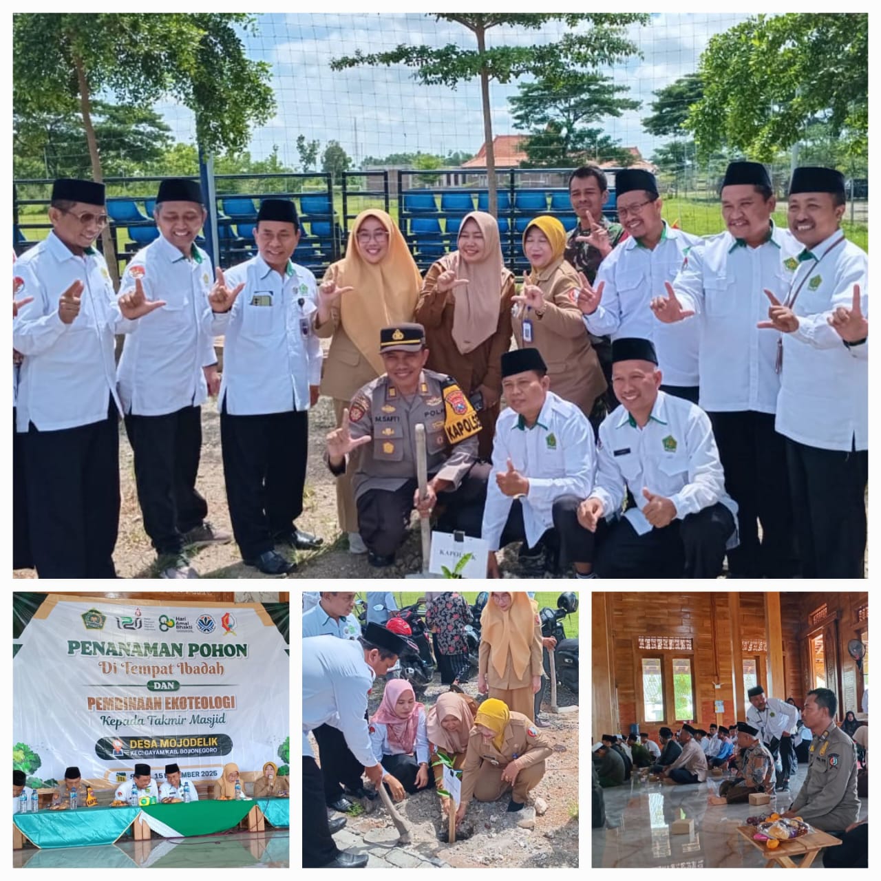 Penanaman Pohon Di Tempat Ibadah  Dan Pembinaan Ekoteologi Kepada Takmir Masjid