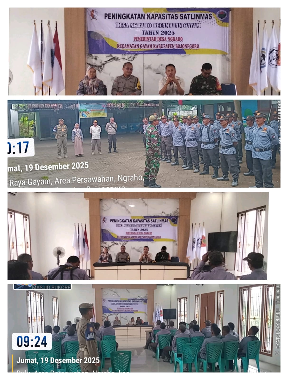 Peningkatan Kapasitas Satlinmas Desa Ngraho Kecamatan Gayam