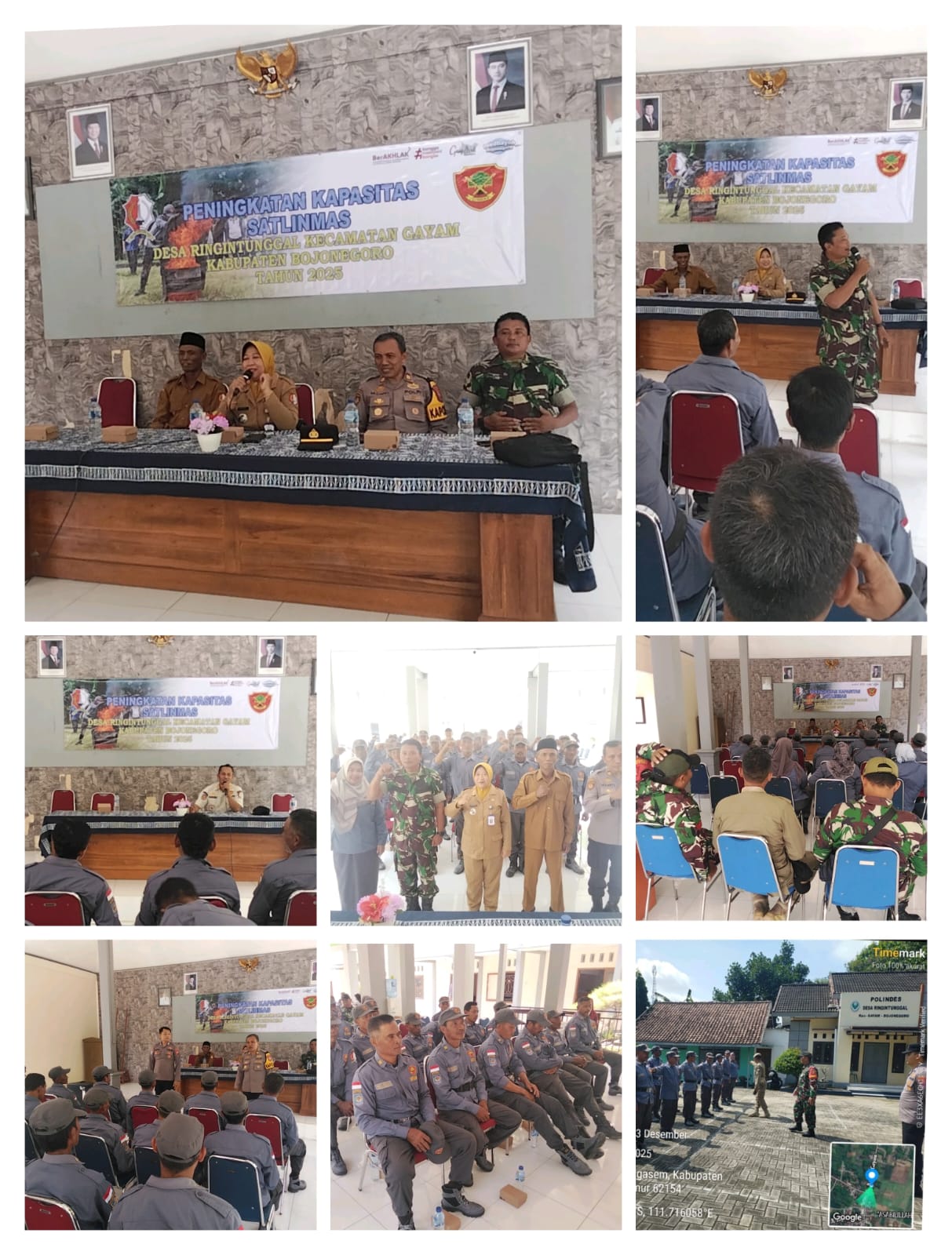 Peningkatan Kapasitas Satlinmas Desa Ringintunggal Kecamatan Gayam Tahun 2025