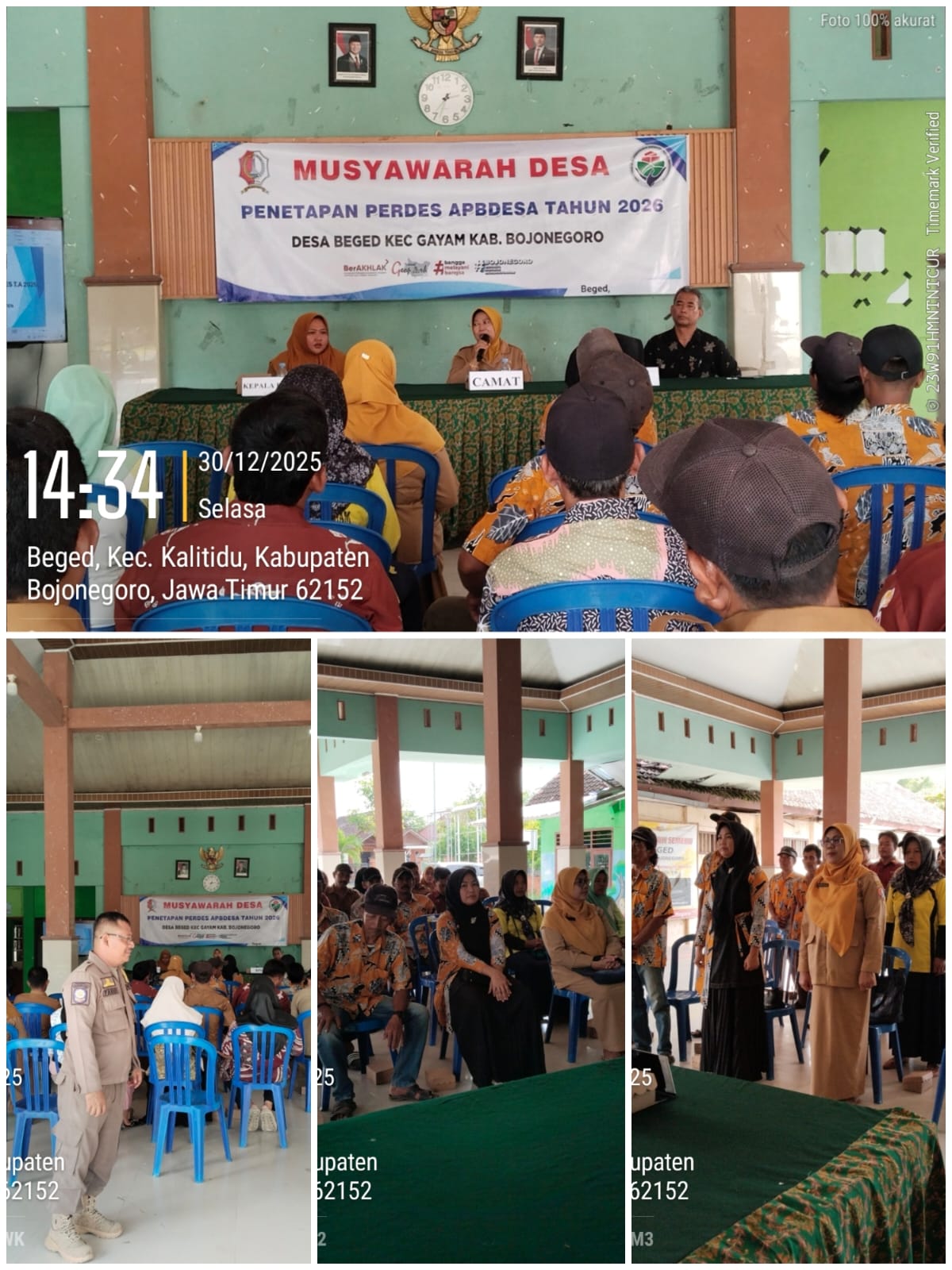 Musyawarah Desa Penetapan Perdes Anggaran Pendapatan Dan Belanja Desa ( APBDes) Desa Beged