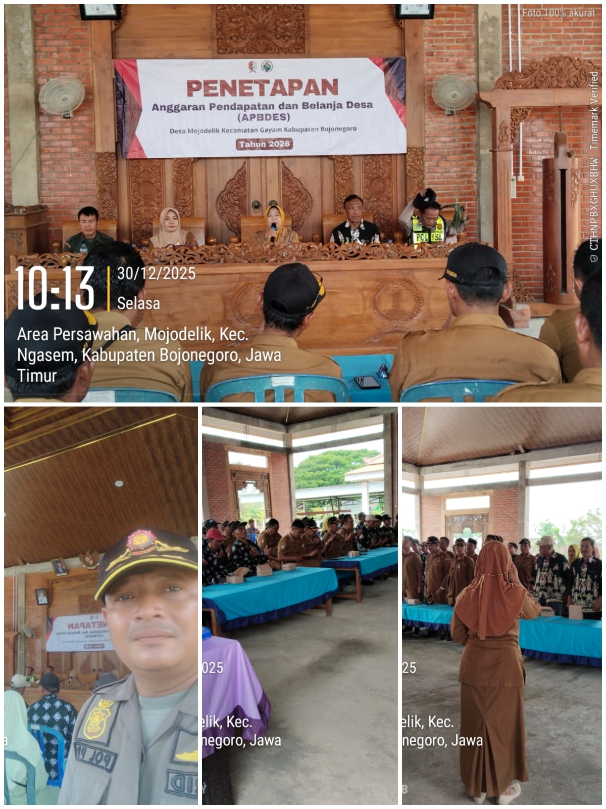 Penetapan Anggaran Pendapatan Dan Belanja Desa ( APBDes) Desa Mojodelik