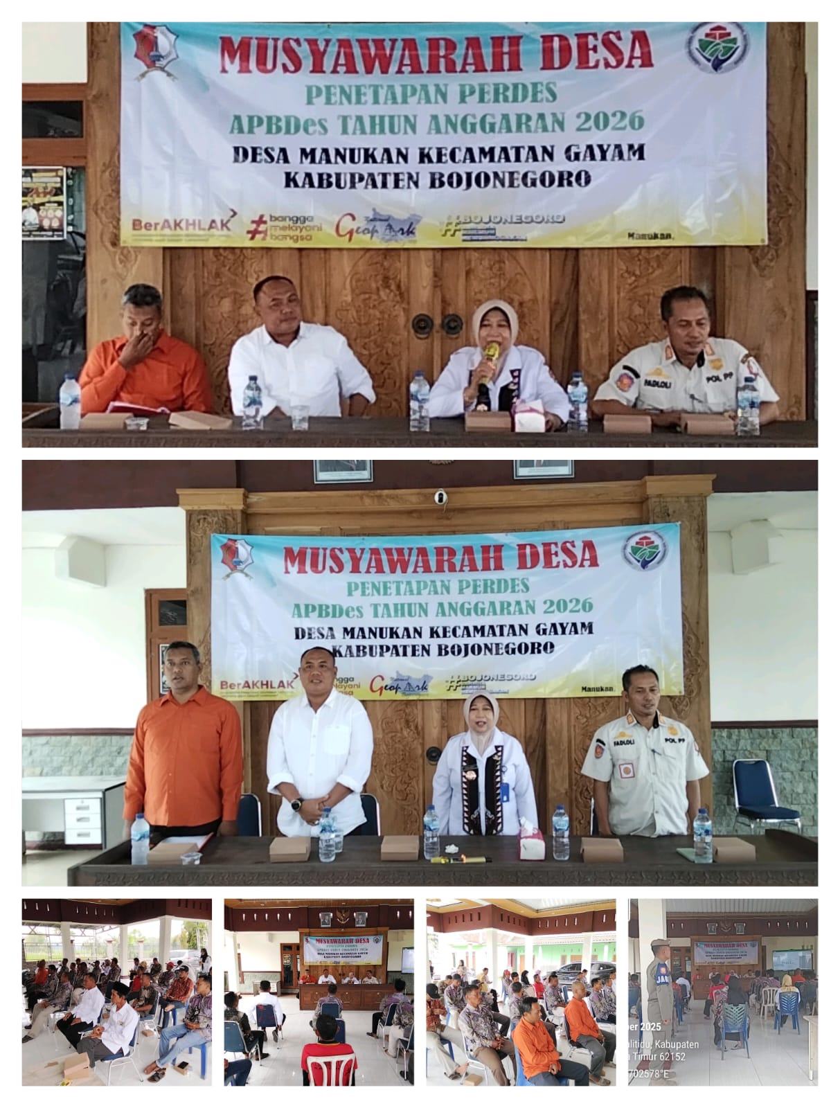 Musyawarah Desa Penetapan Perdes Anggaran Pendapatan Dan Belanja Desa ( APBDes) Desa Manukan