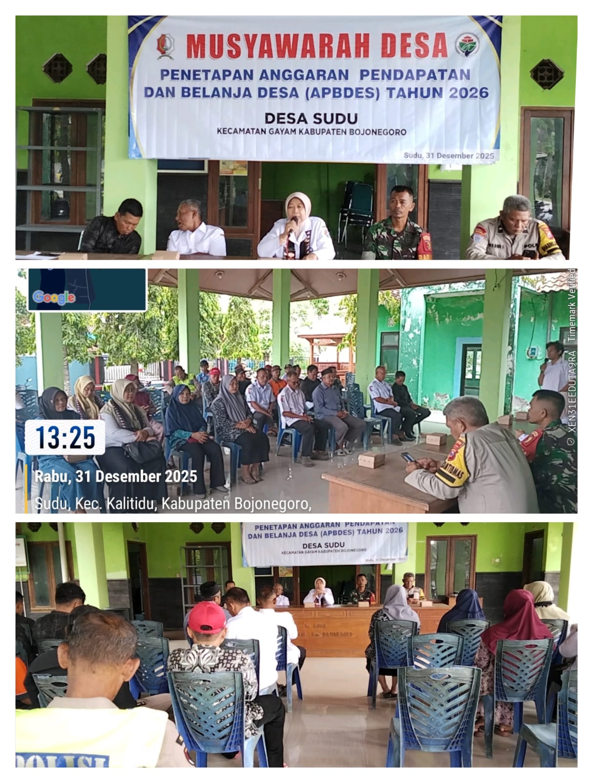Musyawarah Desa Penetapan Perdes Anggaran Pendapatan Dan Belanja Desa ( APBDes) Desa Sudu