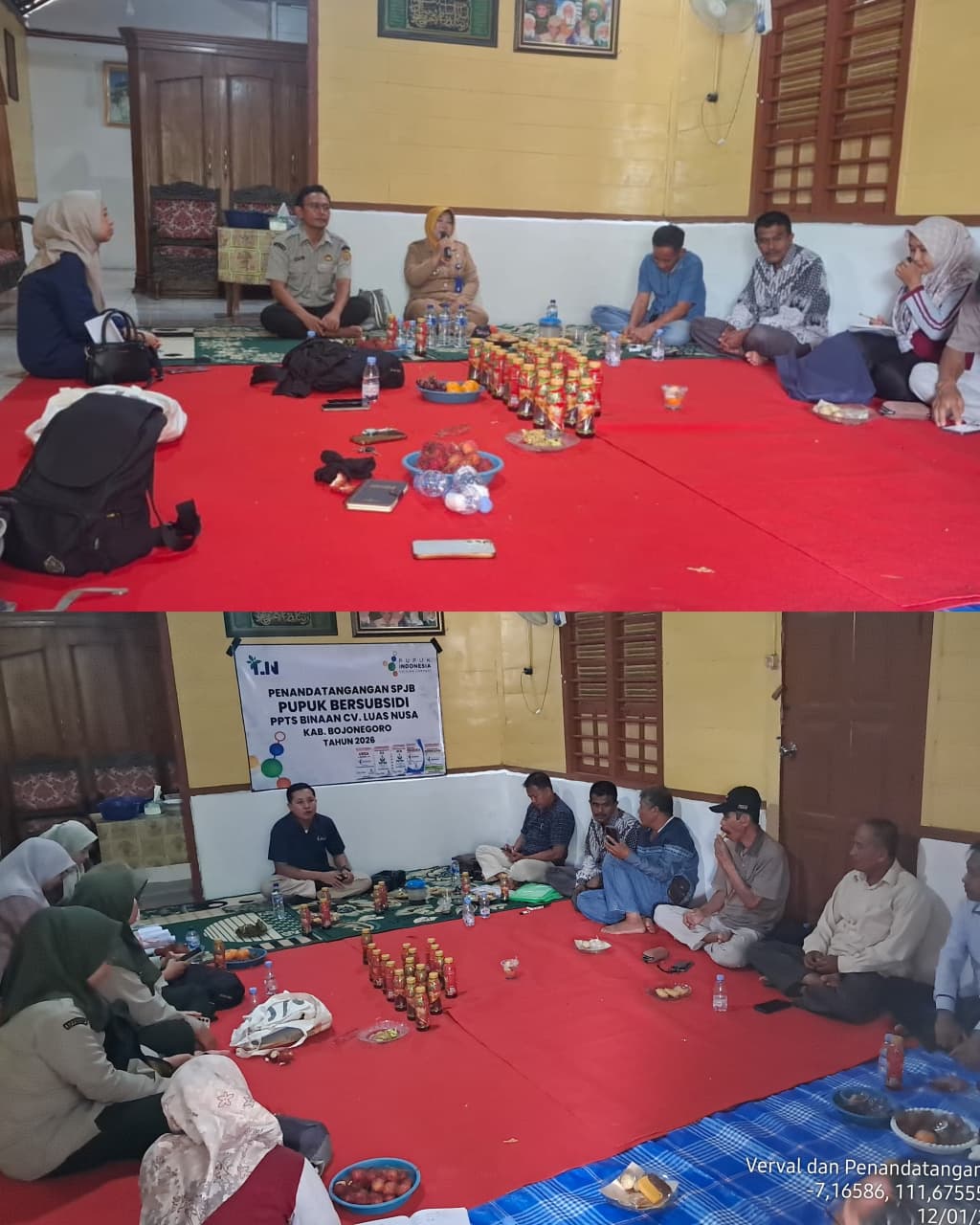 Verval pupuk bersubsidi bulan Desember dan penandatanganan SPJB