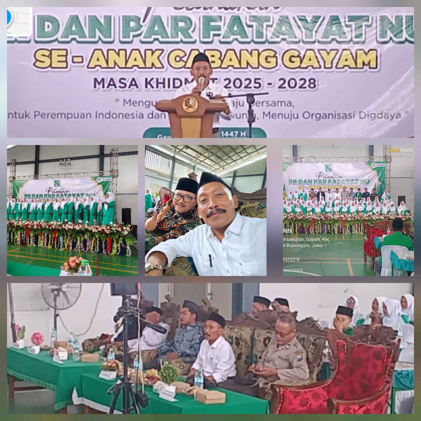 Pelantikan Pimpinan Ranting dan Pimpinanan Anak Ranting  Fatayat NU Se Kecamatan Gayam