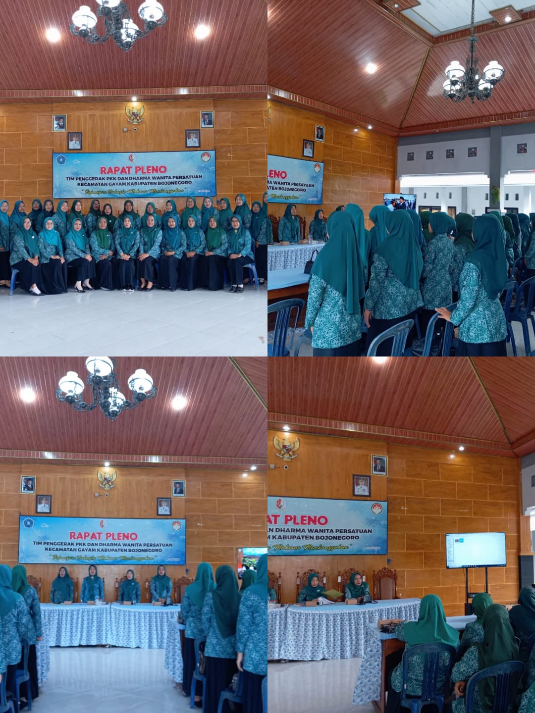 Rapat Pleno TP PKK Kecamatan Gayam Kabupaten Bojonegoro