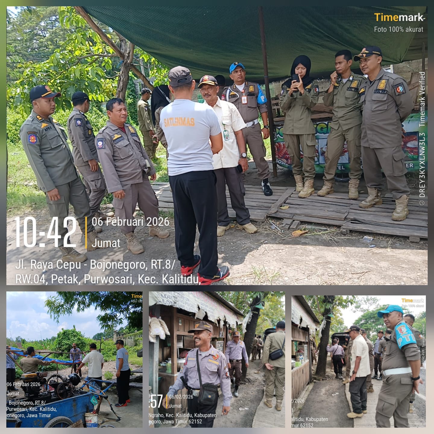 Penertiban dan Pembongkaran Pedagang Bangunan Liar di Desa Beged dan Ngraho