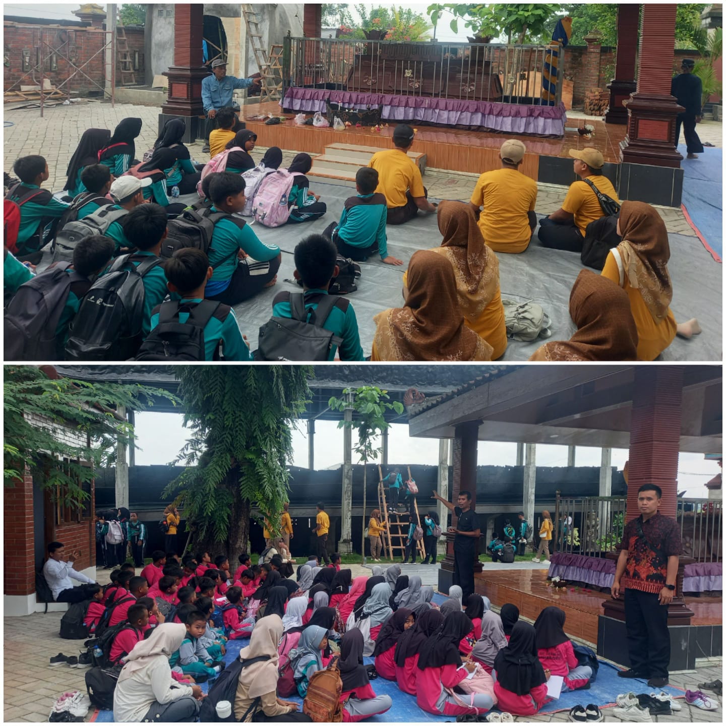 Kunjungan Perahu Besi Tua (PERCAYA) dari SDN katur I, SDN Katur II dan MI Ringintunggal.