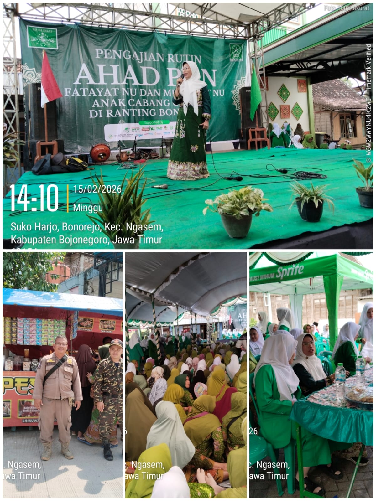 Pengajian Rutin Ahad Pon Fatayat NU Dan Muslimat NU Se Anak Cabang Gayam