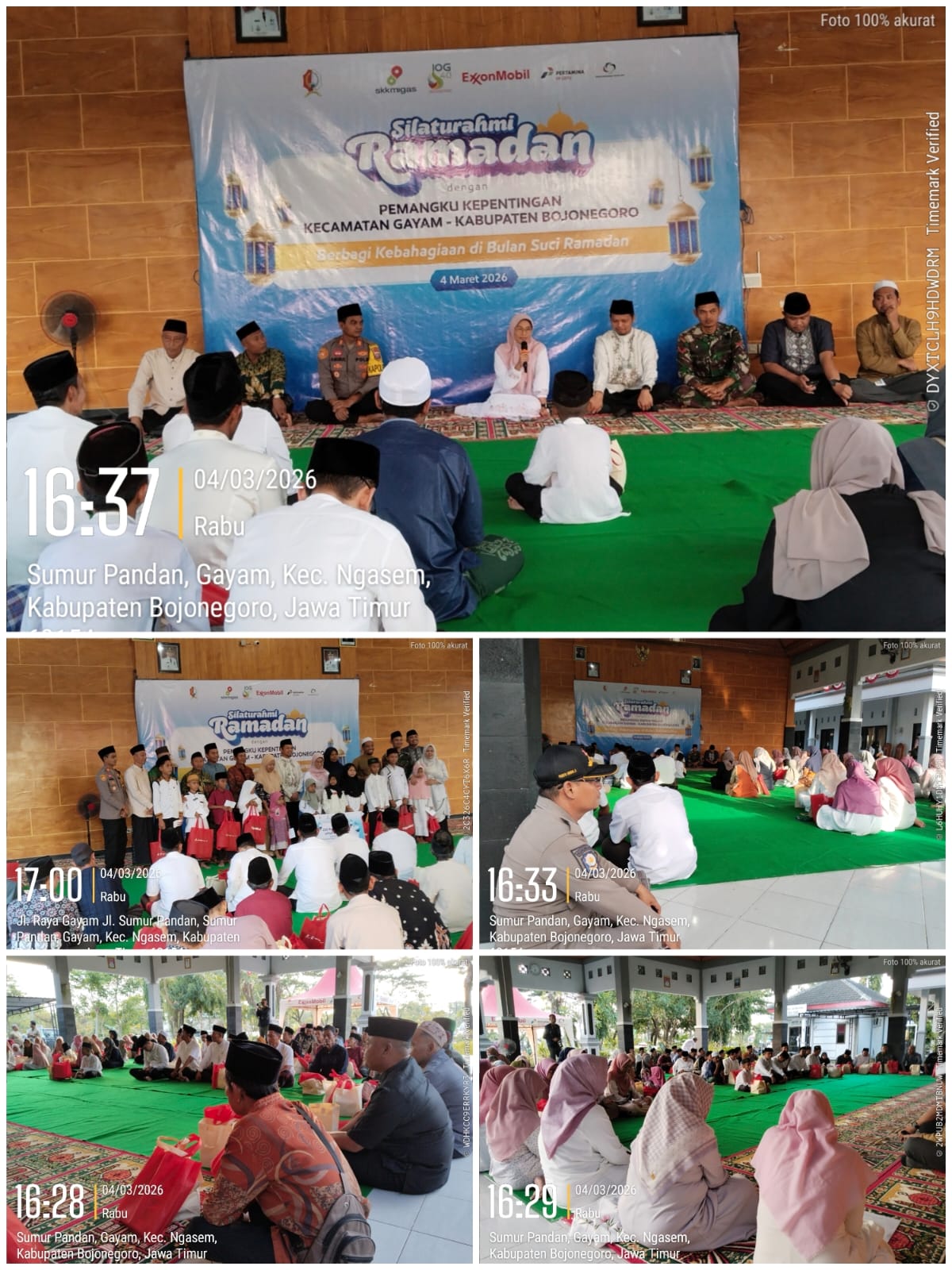 Silaturahmi Ramadan Dengan Pemangku Kepentingan Kecamatan Gayam Dan Santunan Anak Yatim