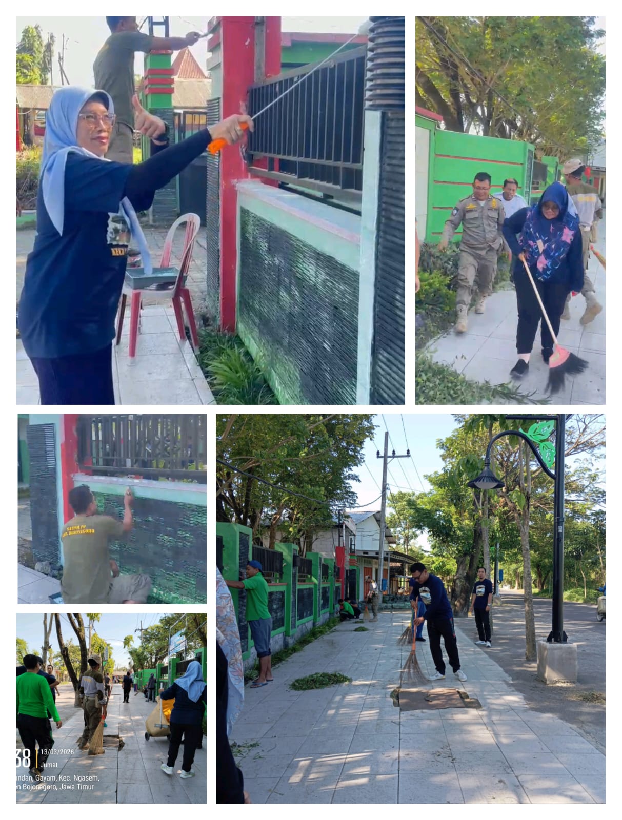 Kerja Bhakti GAYAM SEHATI ( Sehat Asri Tertib Dan Indah ) Di Lingkungan Kantor Kecamatan Gayam