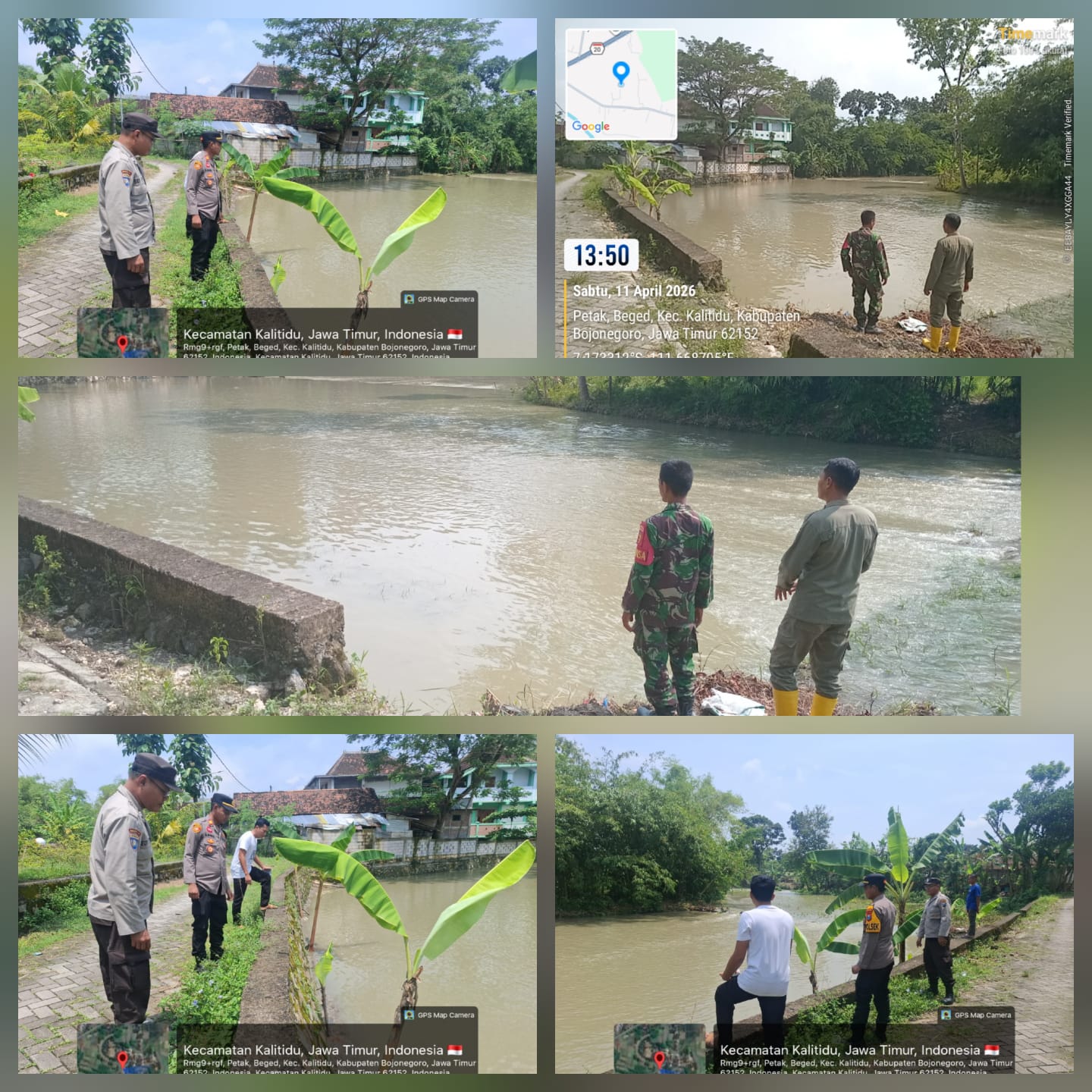 Anak meninggal dunia diarea genangan air dipersawahan akibat luapan air sungai