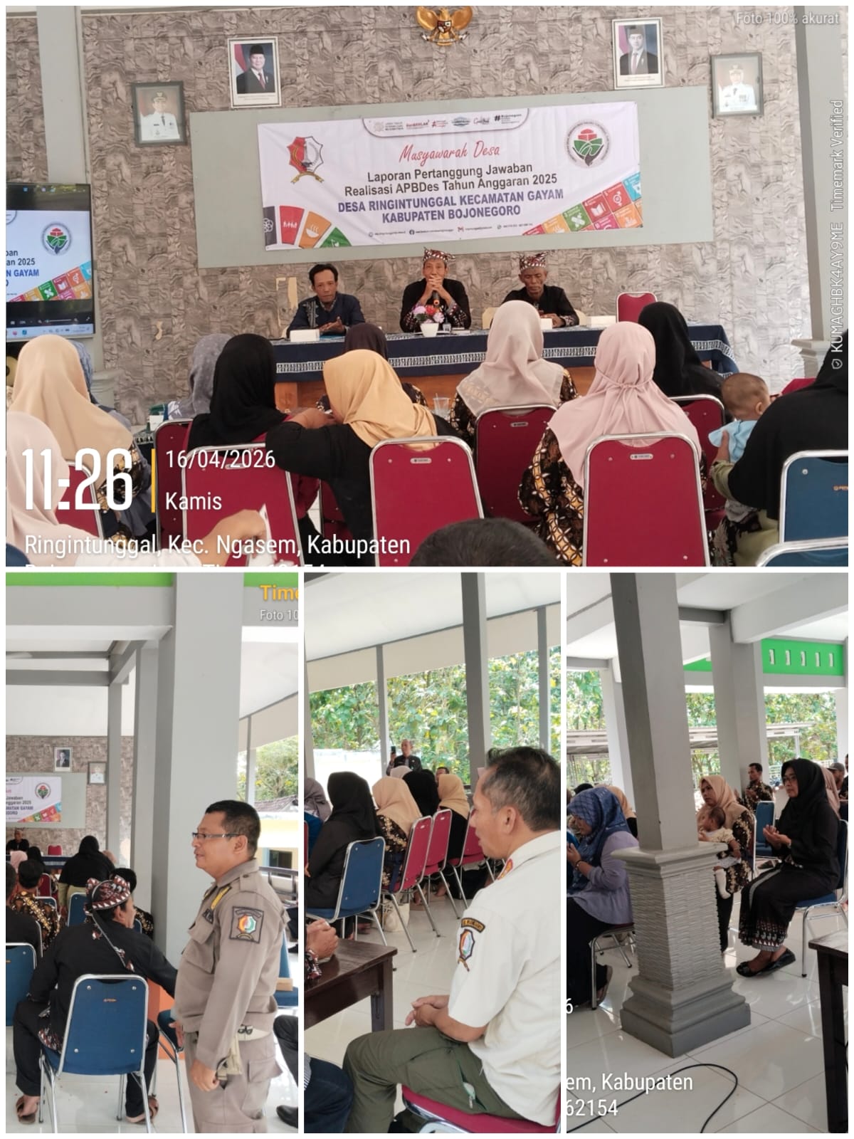 Musyawarah Desa Laporan Pertanggung Jawaban Realisasi APBDes Tahun Anggaran 2025