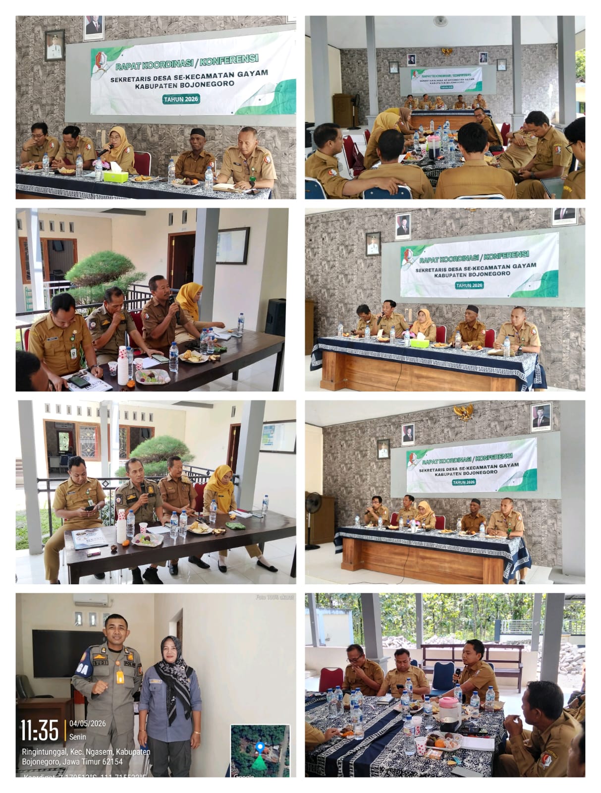 Rapat Koordinasi Konferensi Sekretaris Desa Se - Kec. Gayam Kab. Bojonegoro.