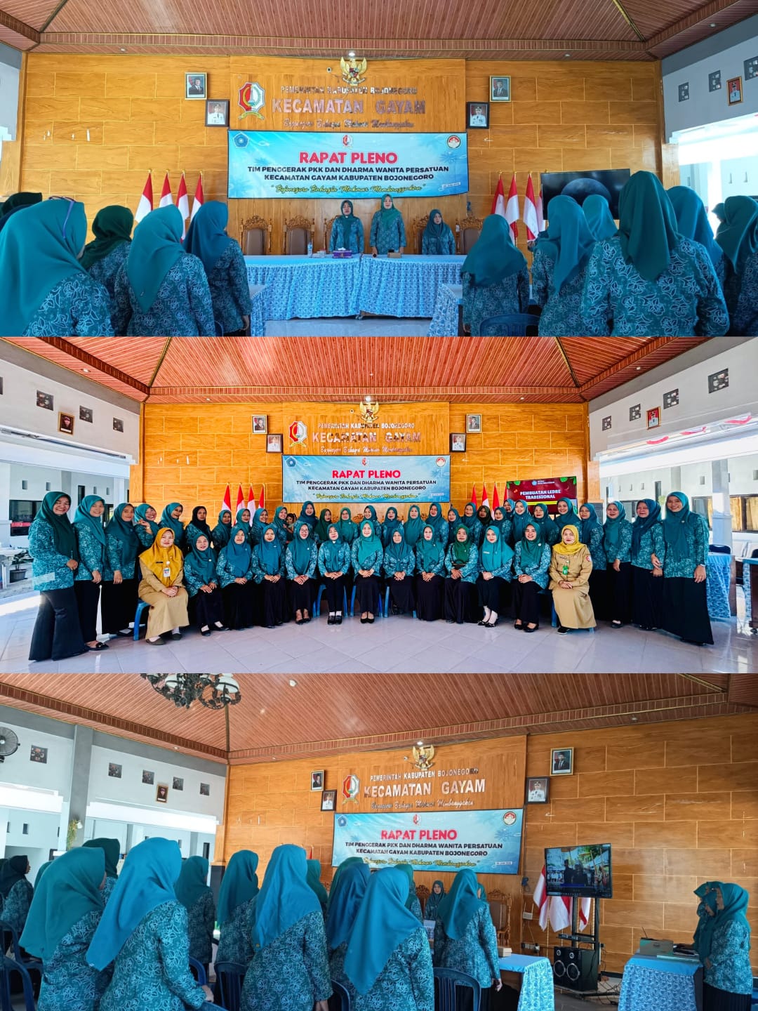 Pleno PKK dan Dharma Wanita di Rangkai dengan Penyampaian Program Gayatri Mandiri