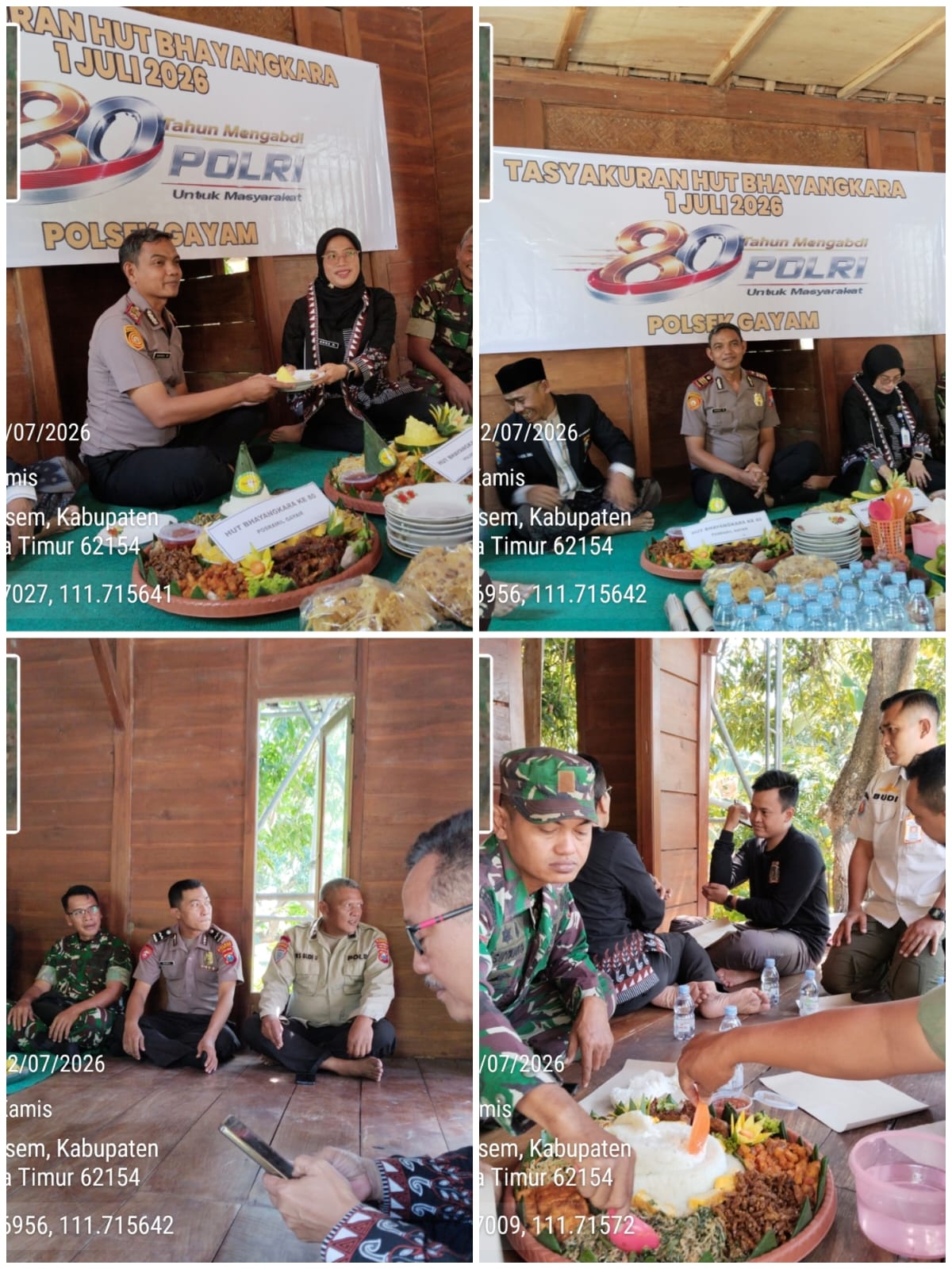 Peringati HUT Bhayangkara ke-80 Kecamatan Gayam