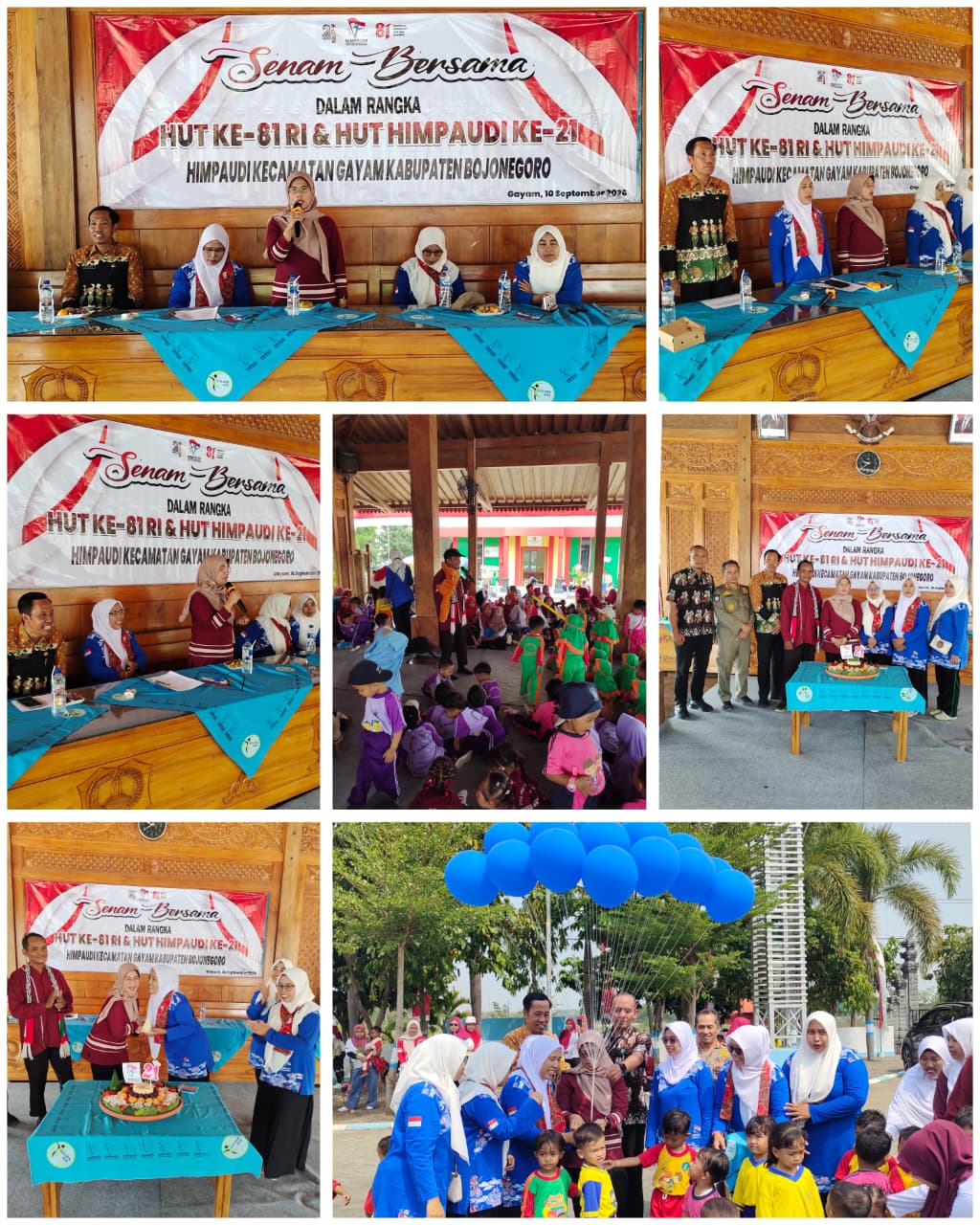 Senam Bersama Dalam Rangka HUT Himpaudi Ke 21 & HUT Ke 81 RI Tahun 2026