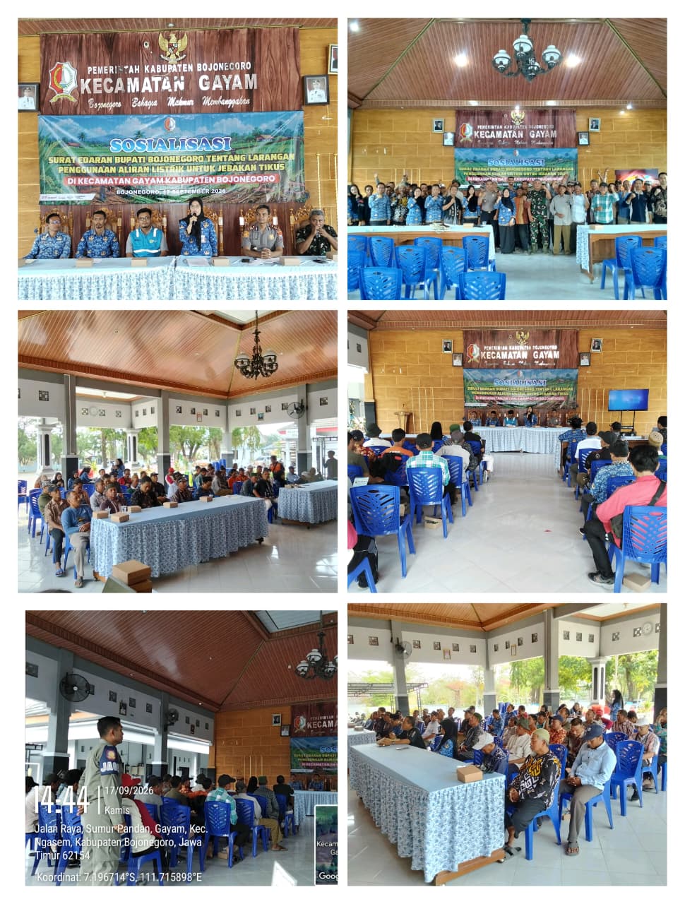 Sosialisasi Surat Edaran Bupati Bojonegoro Tentang Larangan Penggunaan Listrik Untuk Jebakan Tikus