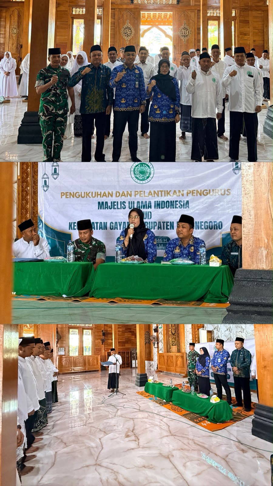 Pelantikan dan Pengukuhan Pengurus Majelis Ulama Indonesia (MUI) Kecamatan Gayam