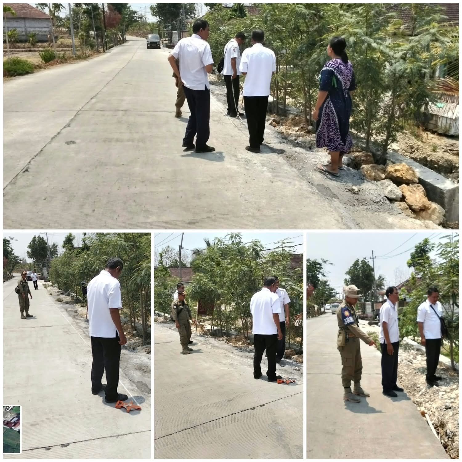 Cek Lokasi jalan Dan Bahu Jalan Kurang Pemadatan