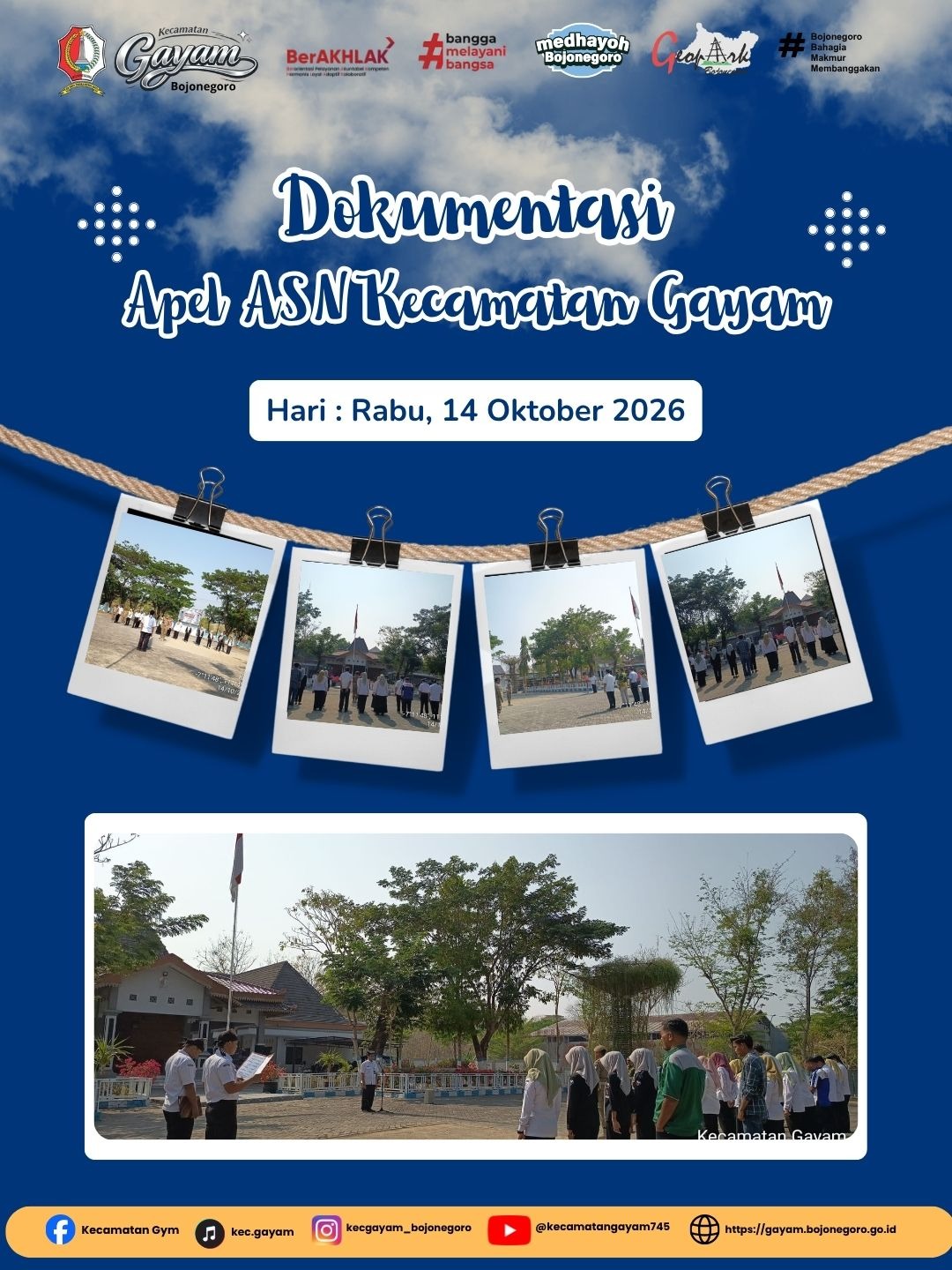 Apel Pagi Hari Rabu 14 Oktober 2026