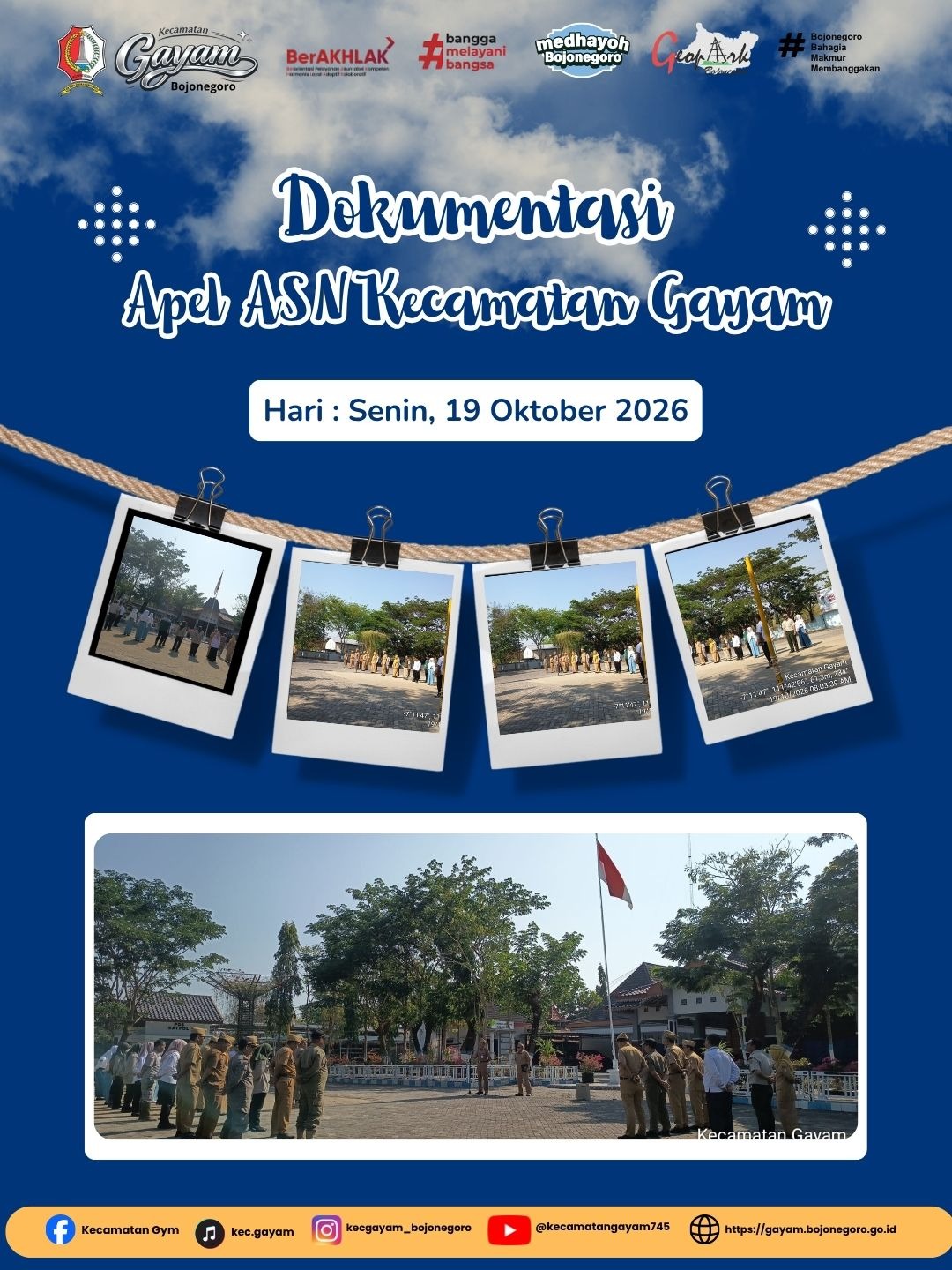 Apel Pagi Hari Senin, 19 Oktober 2026