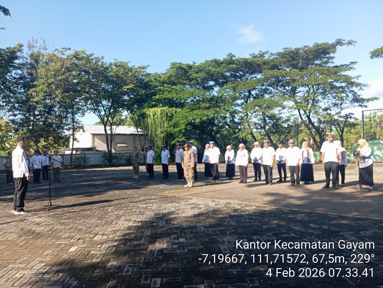 Apel pagi hari rabu tanggal 4 Februari 2026